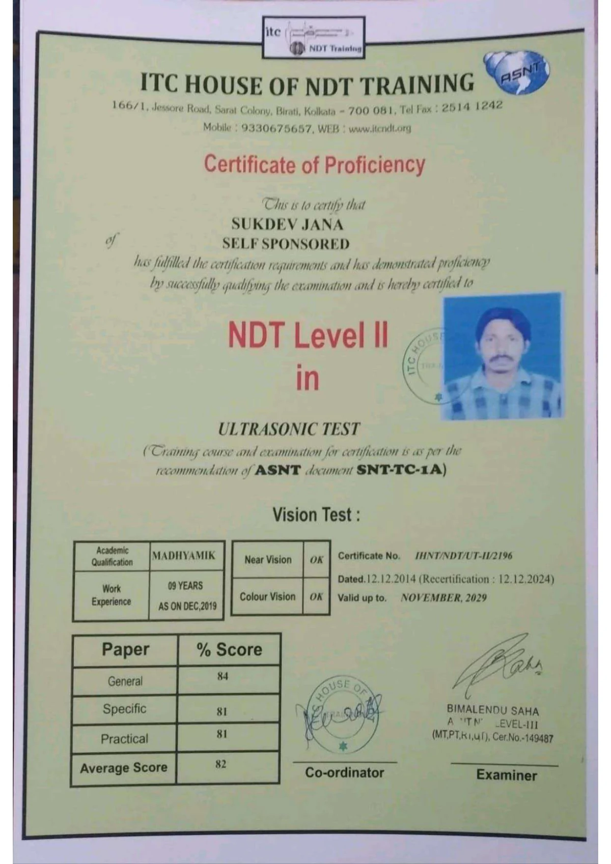 NDT Level II — Ultrasonic Testing