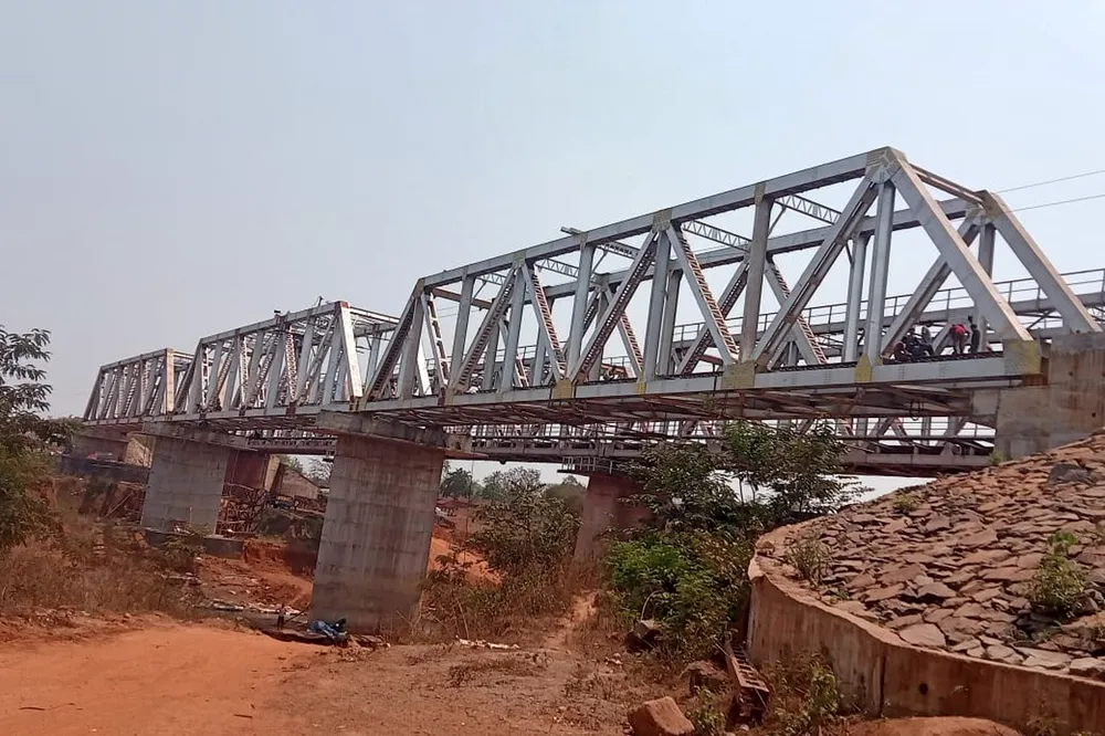 BR No. 66 — Nayagarh, Keonjhar railway bridge girder work
